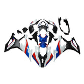 Black and White Blue Fairing Kit For BMW S1000RR 2019-2022