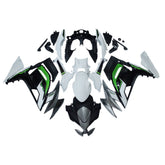 Black White and Green Fairing Kit For Kawasaki ER6F/Ninja650R 2020-2022