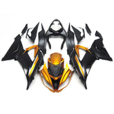 Gold Black Fairing Kit For Kawasaki ZX-6R 2013-2018