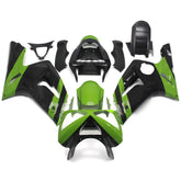 Black Green Fairing Kit For Kawasaki ZX-6R 2003-2004