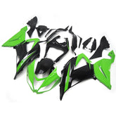 Black Green Fairing Kit For Kawasaki ZX-6R 2013-2018