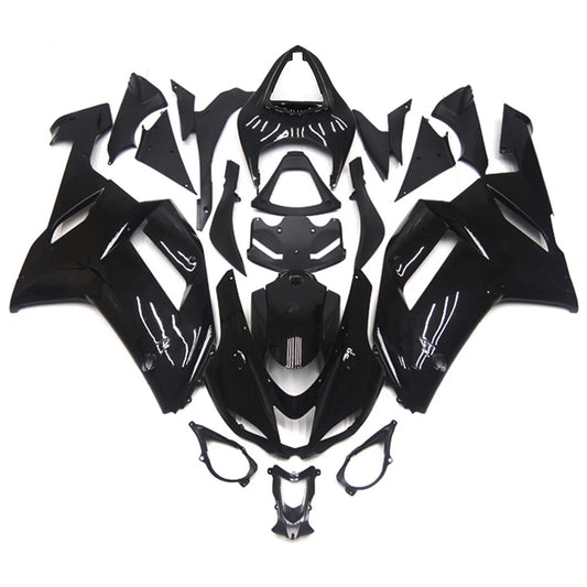 Black Fairing Kit For Kawasaki ZX-6R 2007-2008