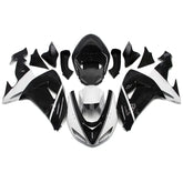 Black and White Fairing Kit For Kawasaki ZX-10R 2006-2007