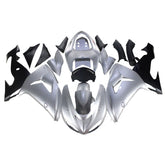 Silver Black Fairing Kit For Kawasaki ZX-10R 2006-2007
