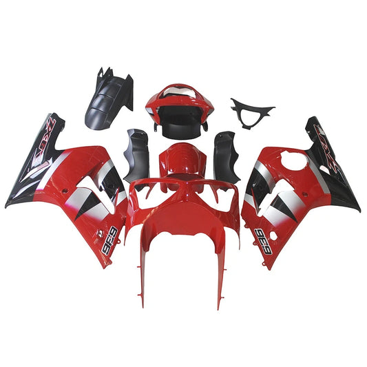 Red Fairing Kit For Kawasaki ZX-6R 2003-2004