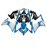 White and Blue Fairing Kit For Honda CBR500R 2013-2015