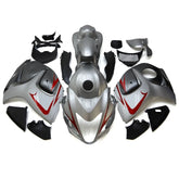 Silver Red Fairing Kit For Suzuki GSXR1300 Hayabusa 2008-2020
