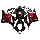 Black Red Flame Fairing Kit For Honda CBR600RR F5 2009-2012
