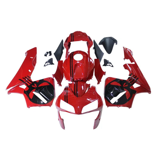 Red Black Fairing Kit For Honda CBR600RR F5 2003-2004
