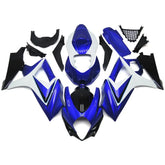 Blue and White Fairing Kit For Suzuki GSXR1000 K7 2007-2008