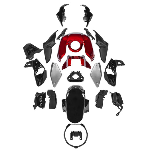 Red Silver Black Fairing Kit For Honda CB650R 2021-2023