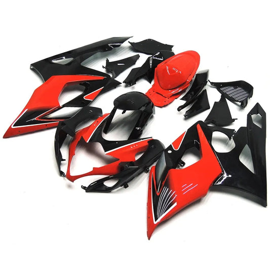 Red Black Fairing Kit For Suzuki GSXR1000 K5 2005-2006