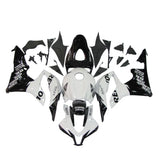 Honda CBR600RR 2007-2008 White and Black Repsol full fairing kit set view
