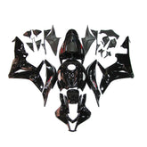 Honda CBR600RR 2007-2008 Gloss Black full fairing kit set view