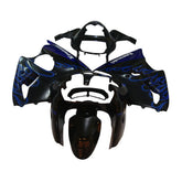 Kawasaki ZX-6R / 636 2000-2002 Blue Flame full fairing kit set view