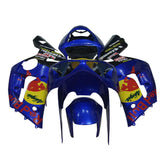 Kawasaki ZX-6R / 636 2003-2004 Blue Bull Edition full fairing kit set view