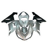 Kawasaki ZX-6R / 636 2005-2006 Matte Black and Silver fairing kit front view