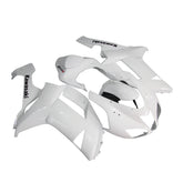 Kawasaki ZX-6R / 636 2007-2008 White full fairing kit set view