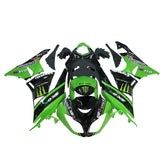 Kawasaki ZX-6R / 636 2009-2012 Green Monster Edition fairing kit front view