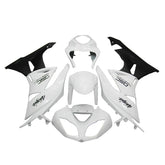 Kawasaki ZX-6R / 636 2009-2012 Matte Black and White full fairing kit set view