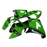 Kawasaki ZX-9R 2000-2001 Green Black 14 No. Fairing Kit with Logos