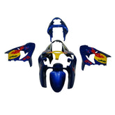 Kawasaki ZX-9R 2000-2001 Blue Yellow Red Bull Style A Fairing Kit with Logos
