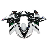 Kawasaki ZX-10R 2006-2007 White Black Green Claw left side fairing panel with logos