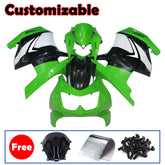 Kawasaki EX250 / Ninja 250 2008-2012 Green, Black, and White Fairing Kit