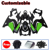 Kawasaki EX250 / Ninja 250 2008-2012 Green and Black Fairing Kit without Logos