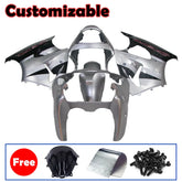 Kawasaki ZX-6R / 636 2000-2002 Silver and Black Fairing Kit