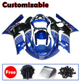 Kawasaki ZX-6R / 636 2003-2004 Blue Raindrop Edition Fairing Kit