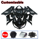 Kawasaki ZX-6R / 636 2005-2006 Matte and Gloss Black No Decal Style Fairing Kit