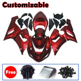Kawasaki ZX-6R / 636 2005-2006 Pearl Red B Fairing Kit