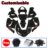 Kawasaki ZX-6R / 636 2005-2006 Gloss Black Lettered Fairing Kit