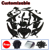 Kawasaki ZX-6R / 636 2009-2012 Black No Text Fairing Kit