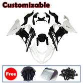 Kawasaki ZX-6R / 636 2013-2018 White and Black Fairing Kit
