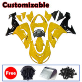 Kawasaki ZX-10R 2006-2007 Yellow Black full fairing kit with accessories without logos