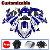Kawasaki ZX-10R 2006-2007 Blue White Black full fairing kit with accessories without logos