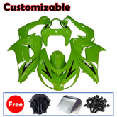 Kawasaki ZX-10R 2006-2007 Green Style A full fairing kit with accessories without logos
