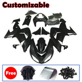 Kawasaki ZX-10R 2006-2007 Matte Black full fairing kit with accessories without logos