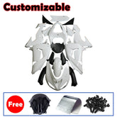 Kawasaki ZX-10R 2006-2007 Plain White Style B full fairing kit with accessories without logos