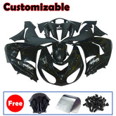 Kawasaki ZX-10R 2006-2007 Black full fairing kit with accessories without logos