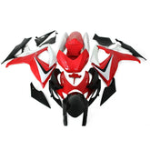 Red White and Black Fairing Kit For Suzuki GSXR600/GSXR750 K6 2006-2007