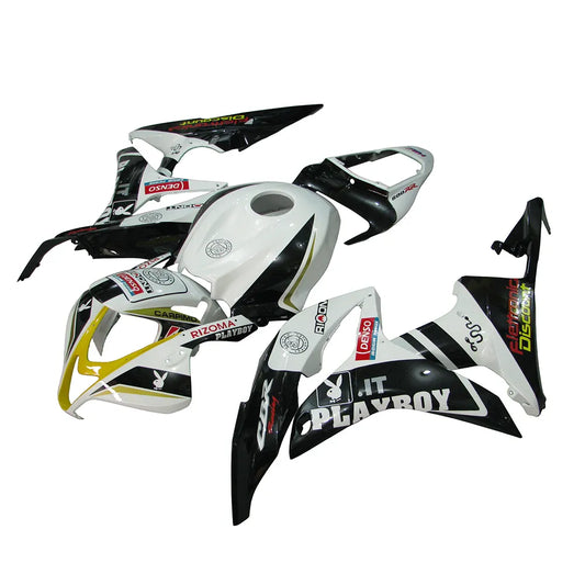 2007 2008 Honda CBR600RR black white playboy bodywork-1