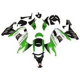 Kawasaki ZX-10R 2008-2010 Green White Black Fairing Kit without Logos