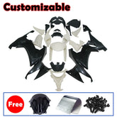 Kawasaki ZX-10R 2008-2010 White Black Fairing Kit without Logos