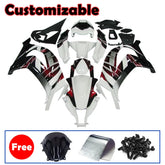 Kawasaki ZX-10R 2011-2015 White Red Black Fairing Kit without Logos