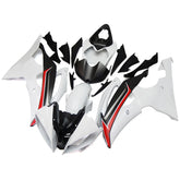 Black and White Fairing Kit For Yamaha YZF-600 R6 2008-2016