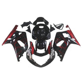 Red Black Fairing Kit For Suzuki GSXR600/GSXR750 2001-2003