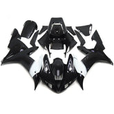 Black and White Fairing Kit For Yamaha YZF1000 R1 2002-2003